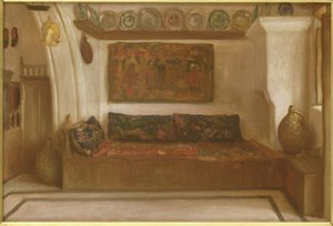 Egy ház Lindoszban, Rodosz alkotó: Frederic Leighton