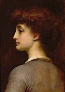 Egy fiatal lány portréja alkotó: Frederic Leighton