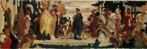 Tanulmány a szirakuzai menyasszony számára (olaj, vászon) alkotó: Frederic Leighton