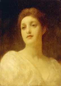 Egy lány feje, alkotó: Frederic Leighton