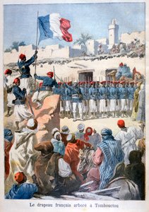 A francia zászló kitűzése Timbuktuban, 1894
