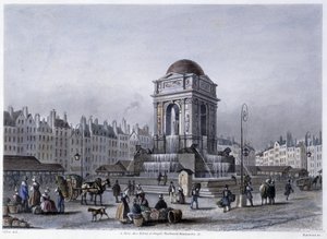 Fontaine des Innocents – Martens „” Paris en 1832-ben”.