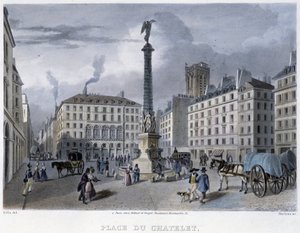 Place du Chatelet – Martens „”Párizsában 1832-ben”.