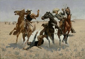 Egy bajtárs segítése (Minden műtéten túl) 1889-90 (olaj, vászon)