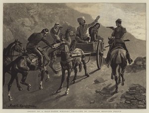 A kanadai lovasrendőrség letartóztatott egy félvér whisky-csempészt alkotó: Frederic Remington