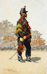 A lovasság bunkója, 1889 alkotó: Frederic Remington