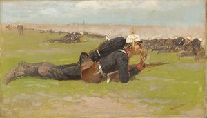 Terepgyakorlat a porosz gyalogság számára alkotó: Frederic Remington