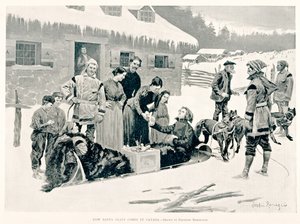 Hogyan érkezik a Mikulás Kanadába alkotó: Frederic Remington