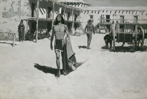 Csak vidám pillantások követték a denevért alkotó: Frederic Remington