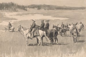 A Head-Watersen – Burgess Fordot talál, kb. 1893. alkotó: Frederic Remington