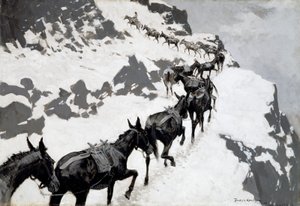 A Mule Pack alkotó: Frederic Remington