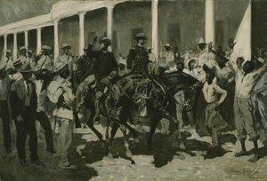 Gomez visszatérése Havannába alkotó: Frederic Remington