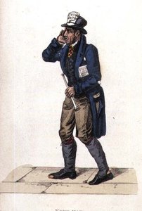 The News Man from Ackermanns World in Miniature alkotó: Frederic Shoberl