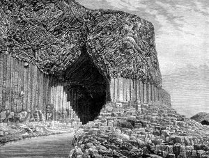 Fingals-barlang, Staffa-sziget, Skócia, 19. század