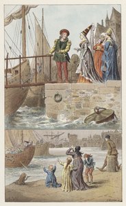 Nantesba, Nantesba érkezett (színes litó) alkotó: Frederic Theodore (after) Lix