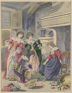 Cendrillon, Hamupipőke (színes litho)