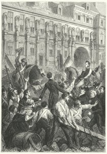 Louis Philippe, Orléans hercege úton a párizsi Hotel de Ville felé alkotó: Frederic Theodore (after) Lix
