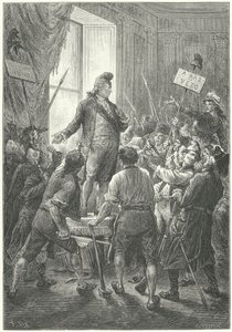 A francia XVI. Lajost fríg sapkára kényszerítették a sans-culottesek, miután megtámadták a Tuileries-palotát.