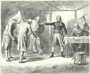 Napóleon elbocsátotta a velencei delegációt a franciák velencei és veronai mészárlása után alkotó: Frederic Theodore (after) Lix