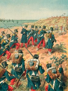 A franciák partraszállása Sidi-Ferruchban alkotó: Frederic Theodore Lix