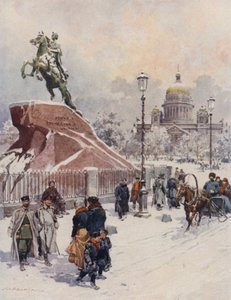 I. Péter emlékműve alkotó: Frederic de Haenen