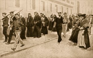 Republikánus védelem alatt álló apácák az 1910-es portugál forradalom idején alkotó: Frederic de Haenen
