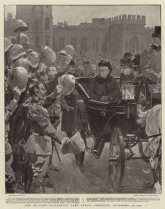 Szeretett uralkodónk utolsó nyilvános rendezvénye, 1900. november 30. alkotó: Frederic de Haenen