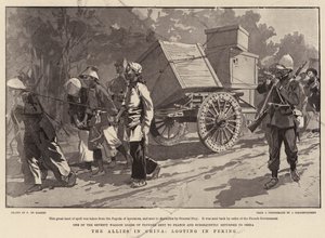 Szövetségesek Kínában, fosztogatás Pekingben alkotó: Frederic de Haenen