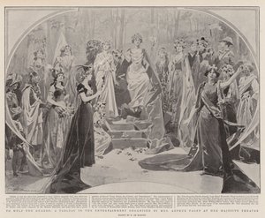 A gárdisták segítésére, egy tabló a szórakoztatásban, Mrs. Arthur Paget által az Őfelsége Színházában