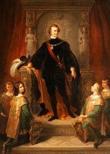 I. Ludwig bajor király portréja,