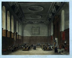 A Winchester College iskolaterme, a „History of the Colleges” része, a „History of the Colleges”-ból, a „History of the Colleges”-ból, Joseph Constantine Stadler (fl.1780-1812) pub. R. Ackermann