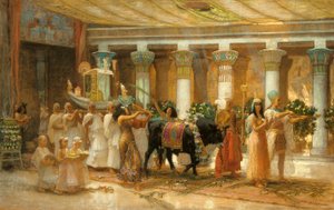 A Szent Bika körmenete, Apis, 1879 körül (olaj, vászon) alkotó: Frederick Arthur Bridgman
