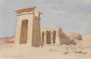 Dendur temploma, amely a pilont mutatja, 1874. alkotó: Frederick Arthur Bridgman