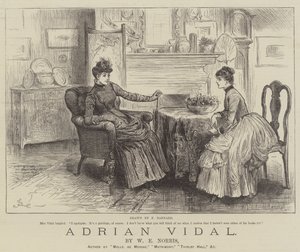Adrian Vidal, W E Norris alkotó: Frederick Barnard