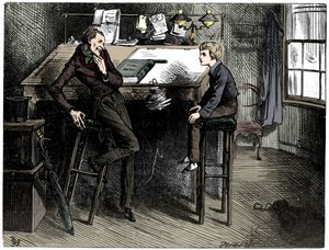 David Copperfield és Uriah Heep, 1912. alkotó: Frederick Barnard