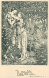 Illusztráció Troilus és Cressida számára alkotó: Frederick Barnard