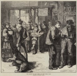 A kutyahús és a macskahús piaca, Párizs alkotó: Frederick Barnard