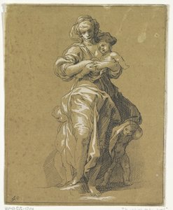 Caritas három gyermekkel alkotó: Frederick Bloemaert