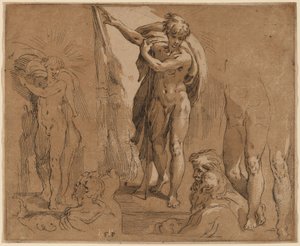 Keresztelő Szent János alkotó: Frederick Bloemaert after Parmigianino