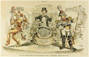 A Republikánus Párt utolsó három reménysége, a Pucktól alkotó: Frederick Burr Opper
