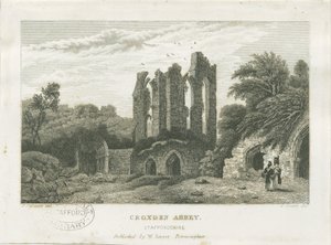 Croxden Abbey: metszet, nd [c 1830] (nyomtatás)