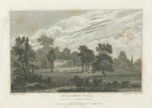 Rolleston Hall: metszet, és [19. század közepe] (nyomat)