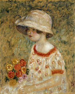 Frances Kilmer portréja alkotó: Frederick Carl Frieseke