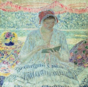 Nyári olvasmány (olaj, vászon) alkotó: Frederick Carl Frieseke