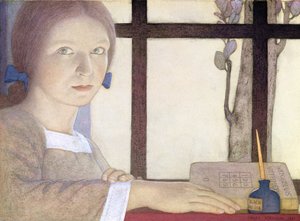 Óraidő (wc ceruzával papíron) alkotó: Frederick Cayley Robinson