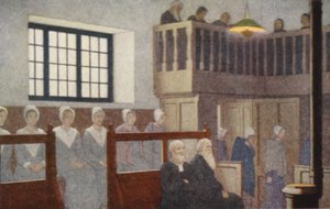Kvéker szentek: (színes litográfia) alkotó: Frederick Cayley Robinson