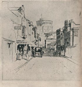 „Peascod Street, Windsor”, 1918 alkotó: Frederick Charles Richards