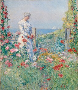 A kertben Celia Thaxter a kertjében, 1892.