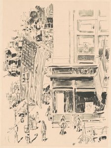 Lafayette Street, 1918. alkotó: Frederick Childe Hassam