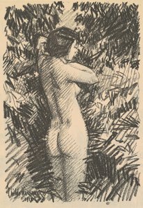 Akt [recto], 1918. alkotó: Frederick Childe Hassam